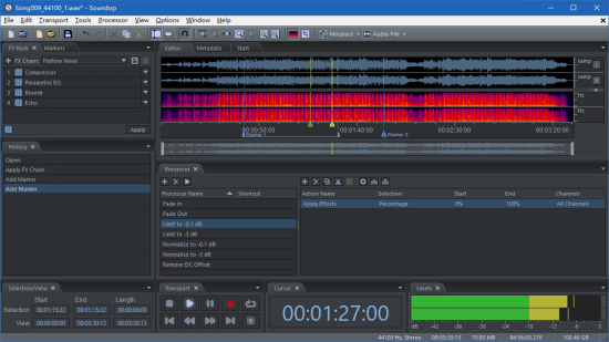 Soundop Audio Editor latest version